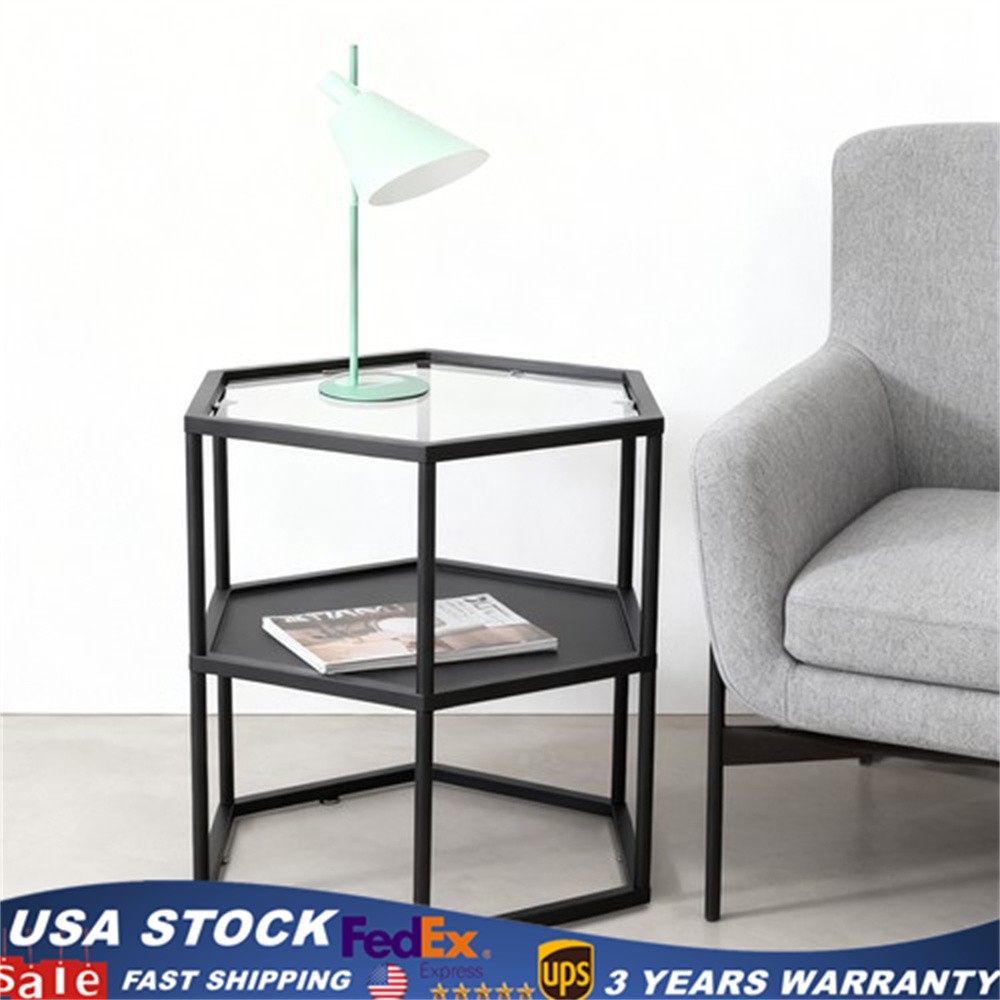 Tall End Table Sofa Side Table Multi-purpose Small Space Table for Living Room