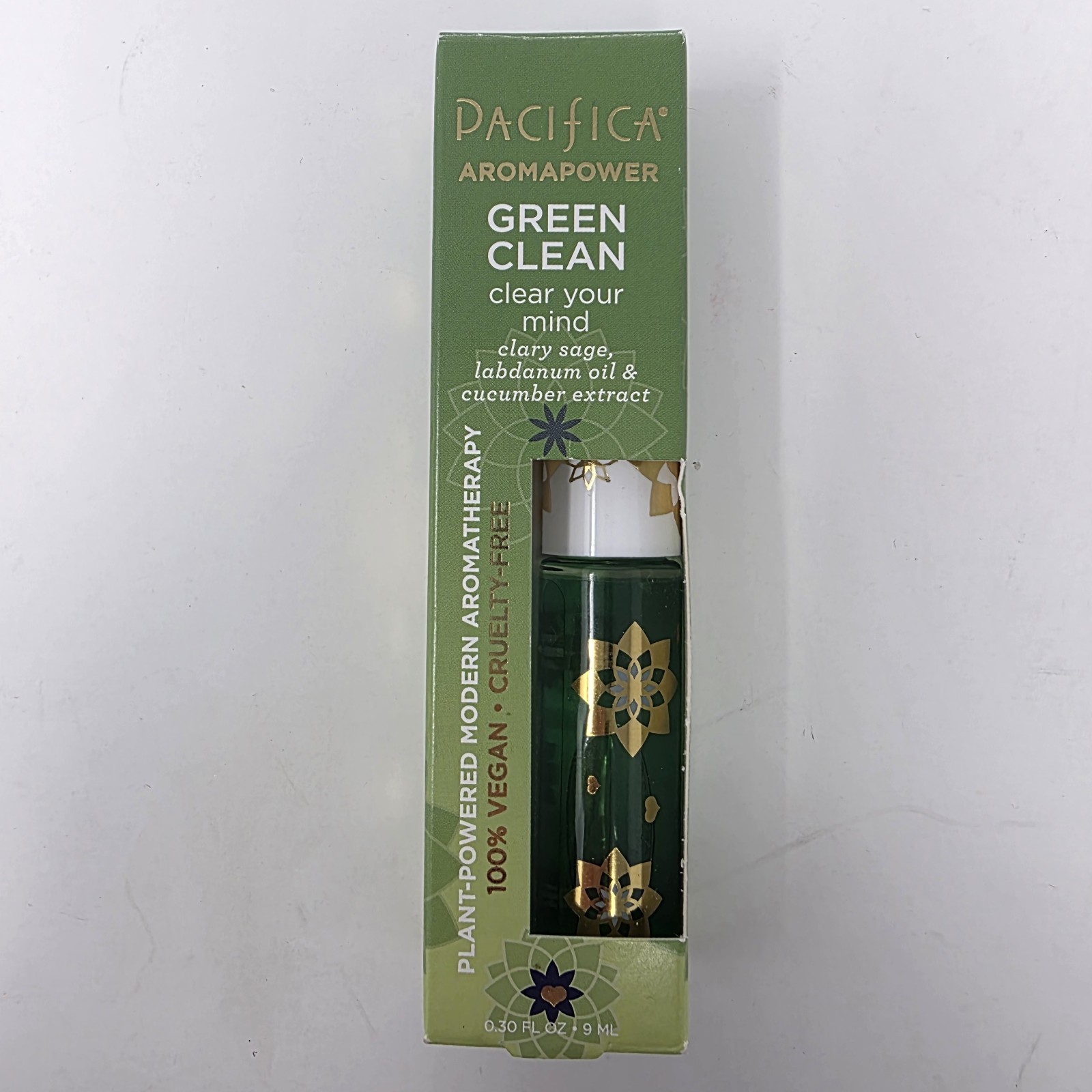 Pacifica Aromapower Green Clean Clear Your Mind Aromatherapy Rollerball New