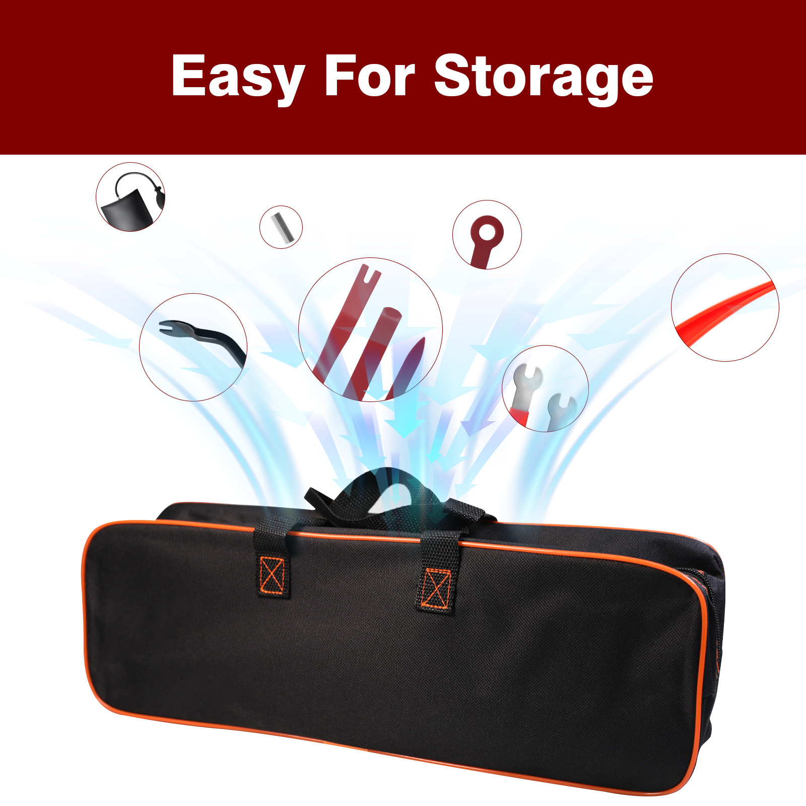 23pc Car Repair Tool Kit Portable Automotive Tool Set with Carrying Bag for Cars