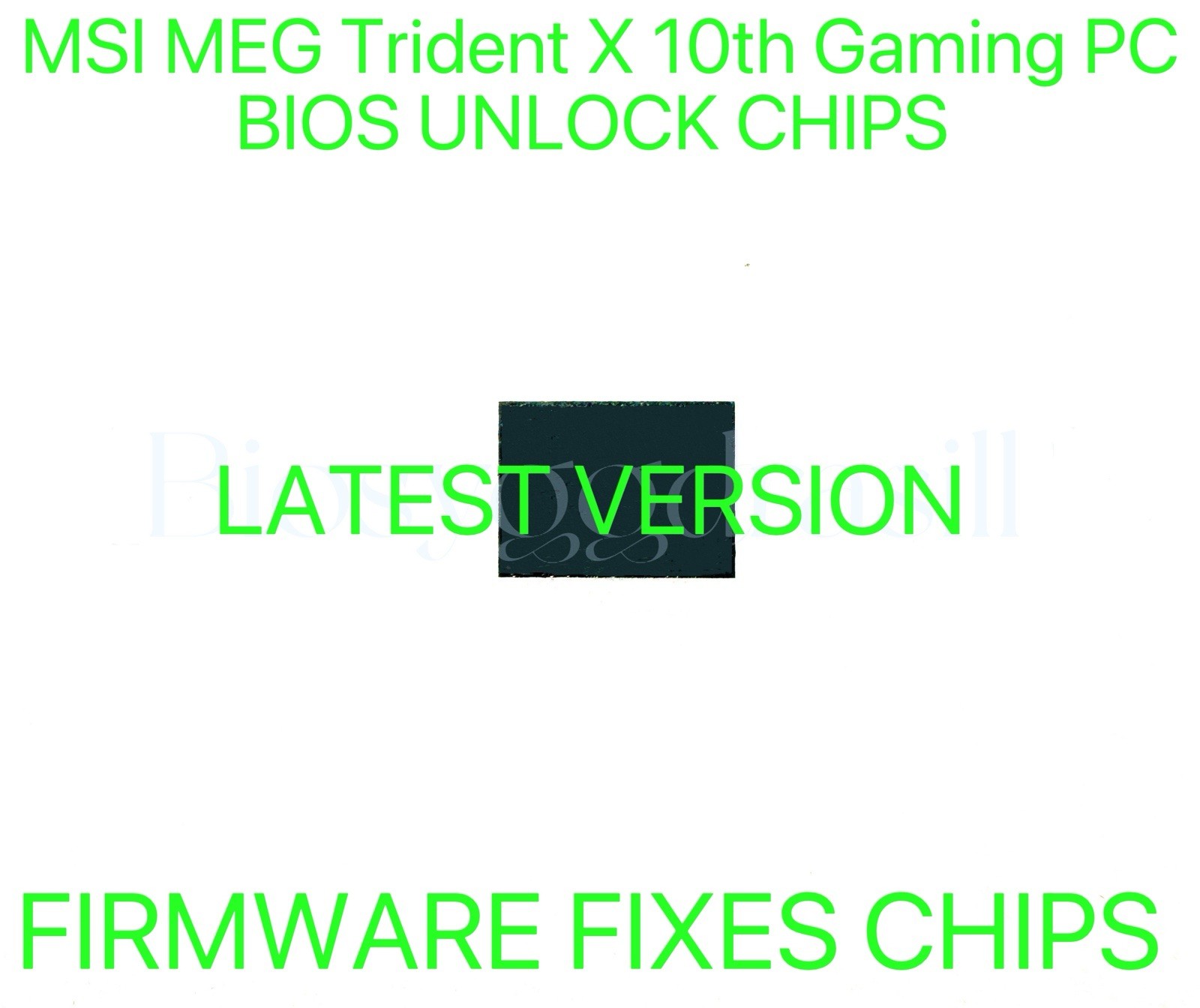 MSI MEG Trident X 10th Gaming PC, NO PASSWORD FIRMWARE BIOS CHIP LATEST VERSION