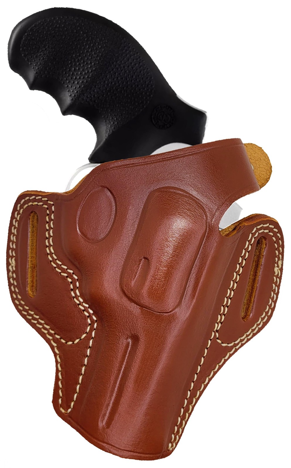 OWB Leather Revolver Holster - J Frame 3" Barrel S&W 60 63, Ruger SP101