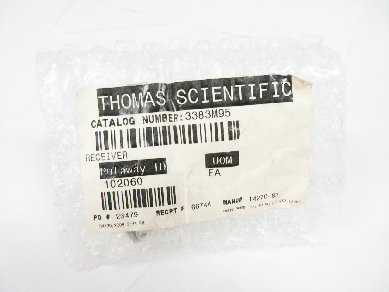 THOMAS SCIENTIFIC 3383M95 MONEL GAUZE RECEIVER T4276-S3 ~ WILEY MINI MILL