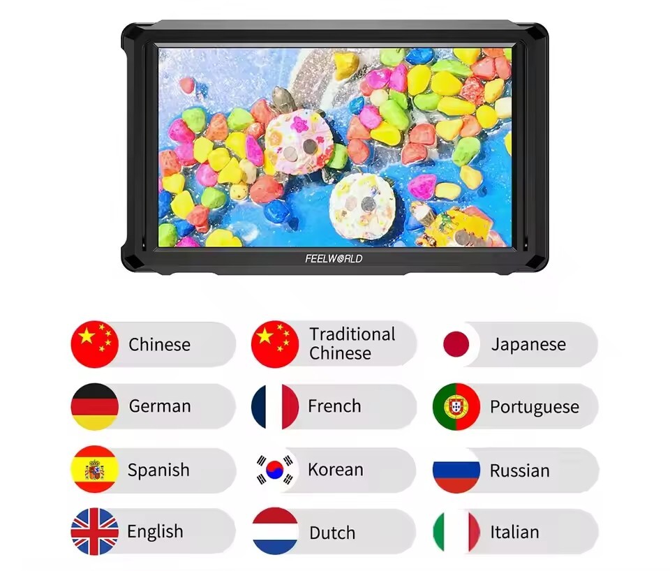 Feelworld FW568 PRO 6-inch Full HD 4K HDMI 1080P On-Camera Field Video Monitor