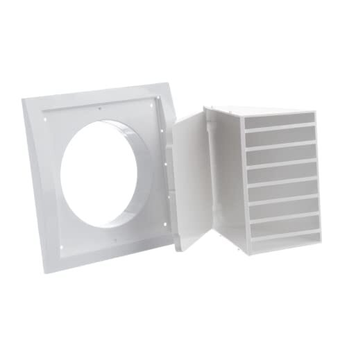 Hood Conduit 190mm x With 125mm/5'' Flange And Gravity Vent Tongue