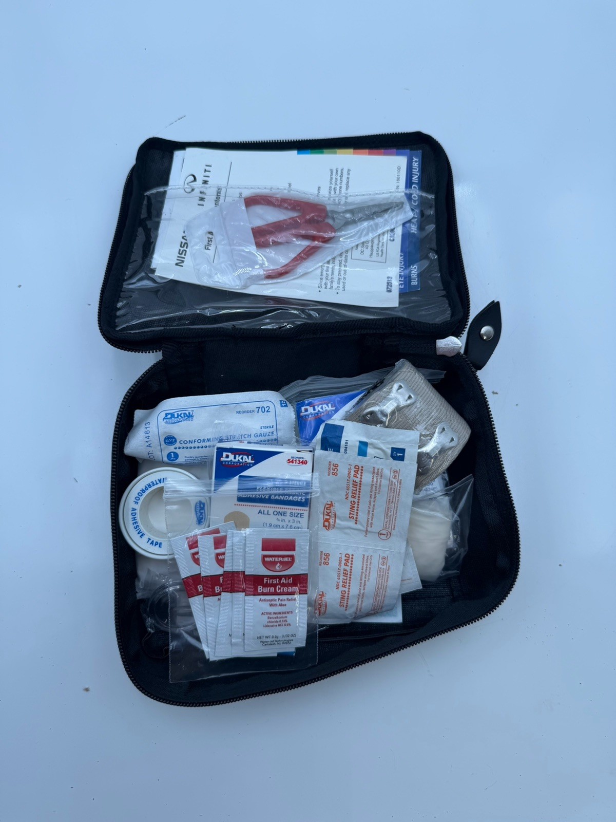 Infiniti First Aid Kit G35/G37/Q50/QX56/Q60/QX80/QX60 Set OEM Black
