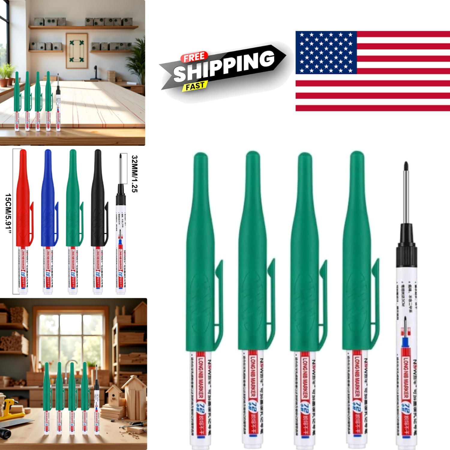Waterproof Multi Color Marker Pens Set for Precise Marking in Various Projects