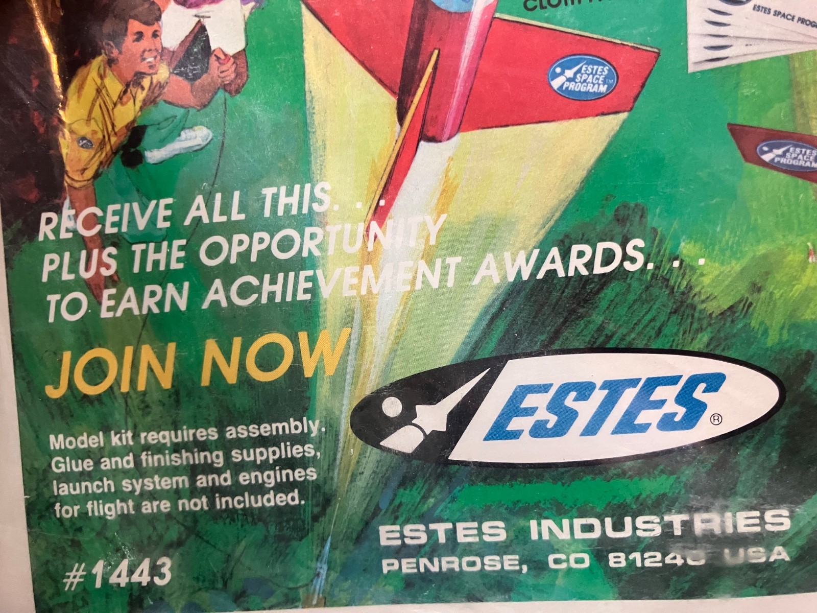 Extremely Rare Estes Space Program Membership Kit #1443 - Sealed