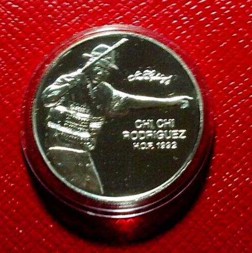 Chi Chi Rodriguez 1992 PGA Golf Tour Hall Of Fame 1 Troy oz.999 Silver Round