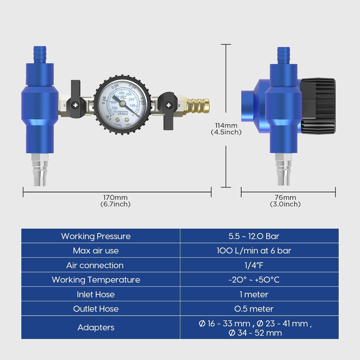 Coolant Vacuum Refill Tools Cooling System Refiller Kit Radiator Pressure Gauge