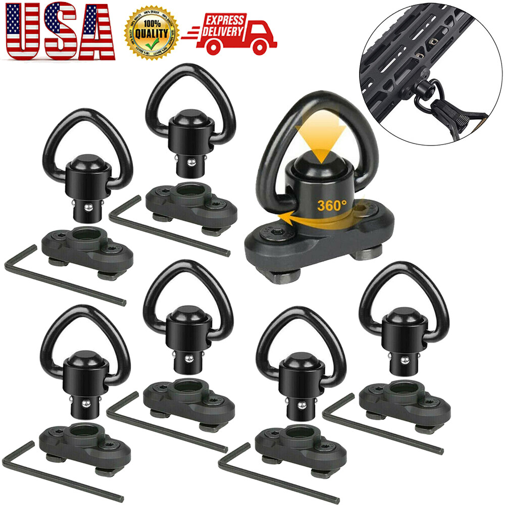 2-10 Pack Professional Quick Release Sling Swivel Kits for Hunting Shooting