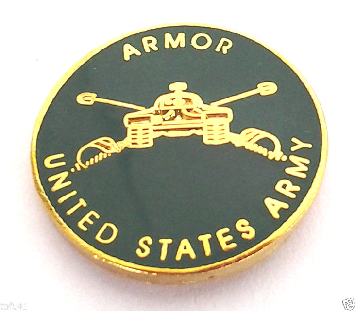 ARMOR UNITED STATES ARMY (SMALL 3/4") Military Hat Pin 14478 HO