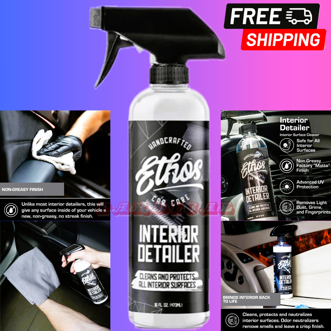 Ethos Interior Detailer, Easily Cleans and Protects All Interior Surfaces 16 Oz