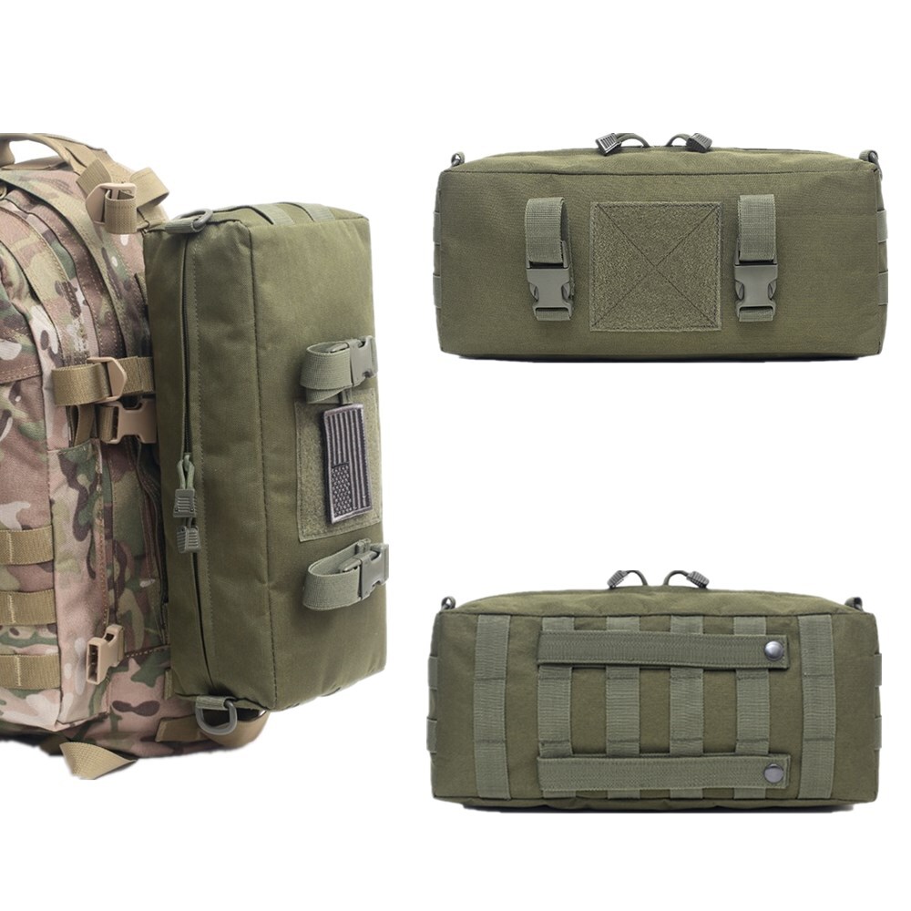 Tactical Molle Multi-Purpose Large Capacity Bag Accessories Storage Sling Pouch
