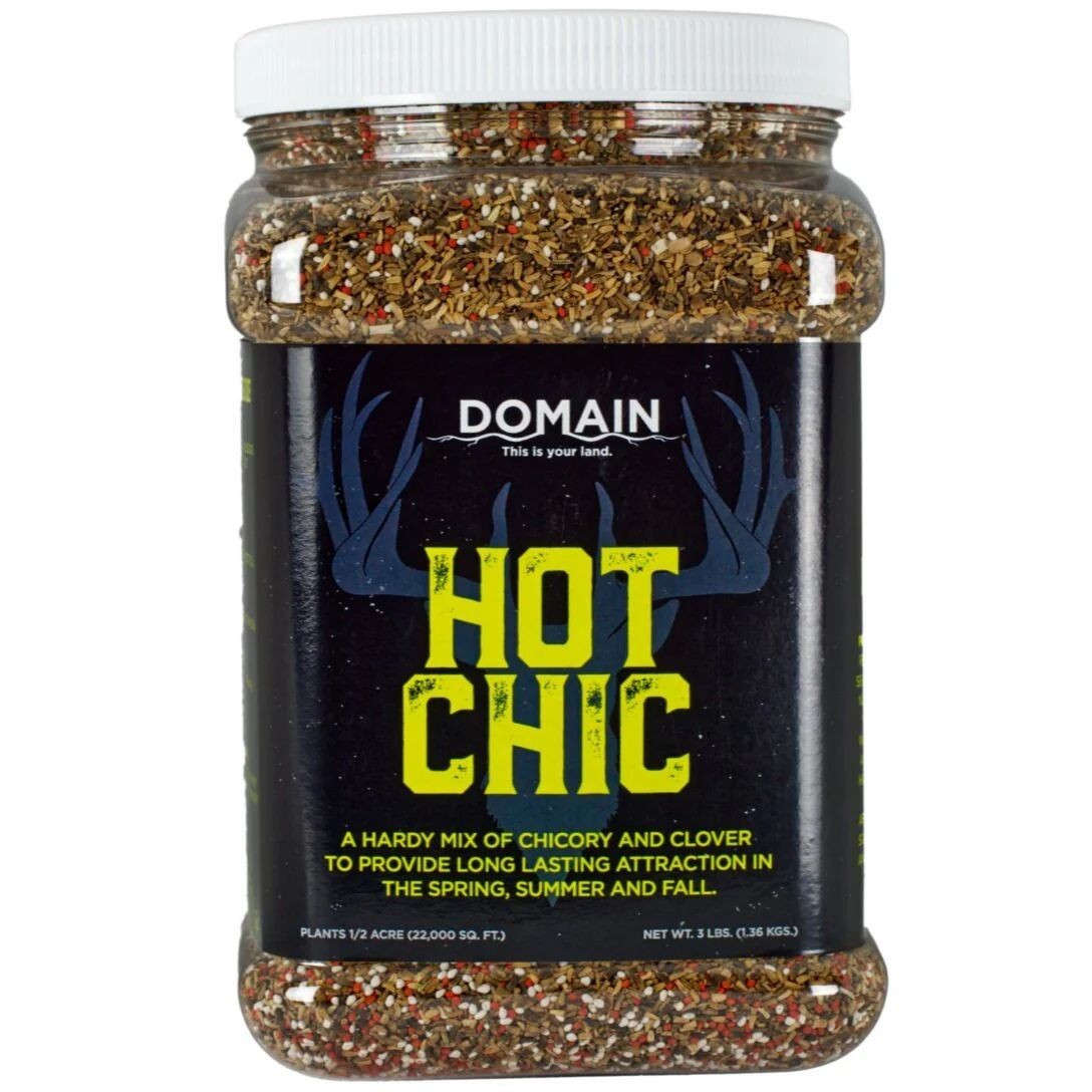 Domain Outdoor Hot Chic Food Plot Habitat Seed 3 lb Jug/ 1/2 Acre #HCFP34