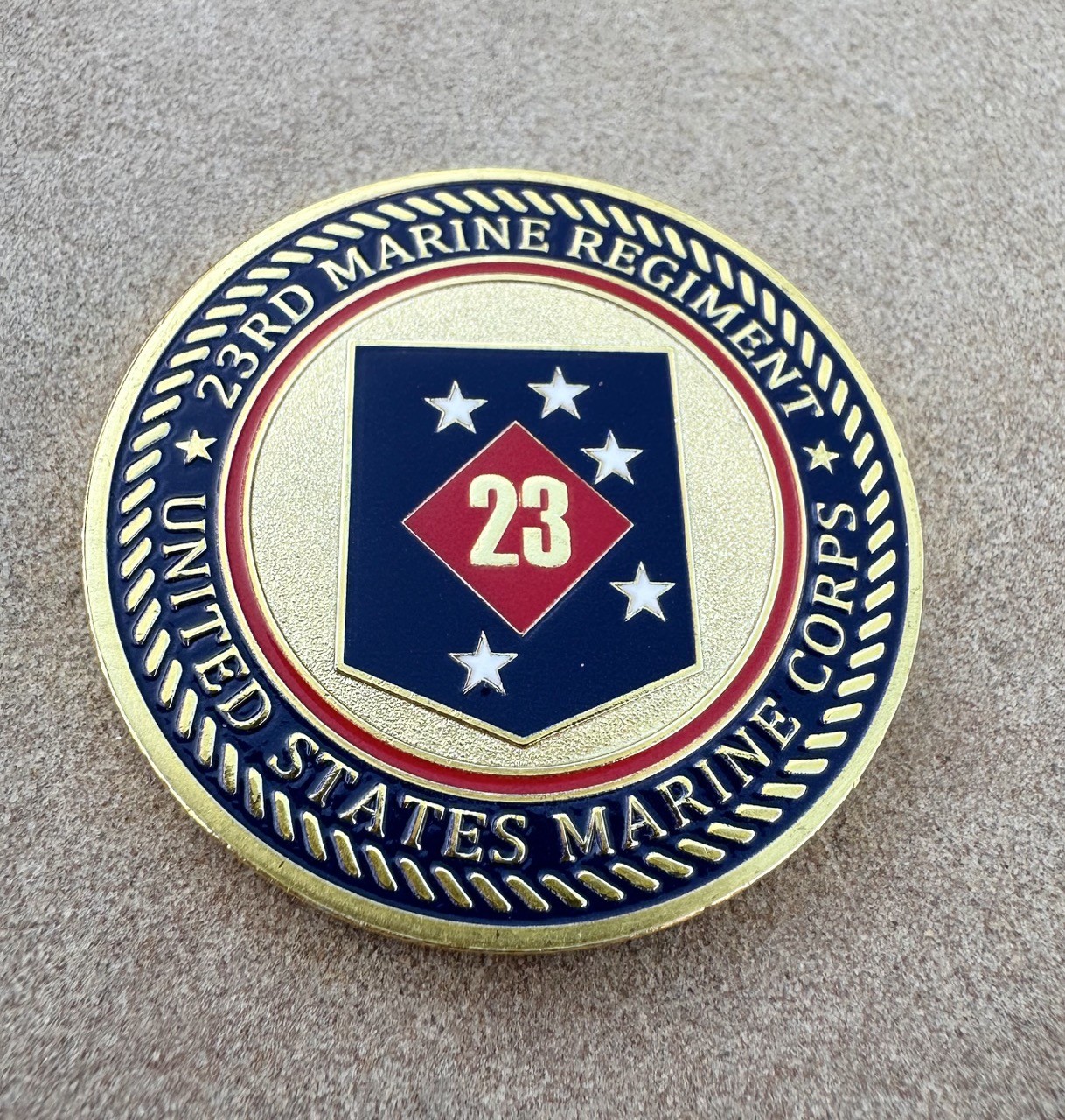 US MARINE CORPS - 23rd MARINE REGIMENT Challenge Coin USMC ·FAST SHIPPING· ·NEW·