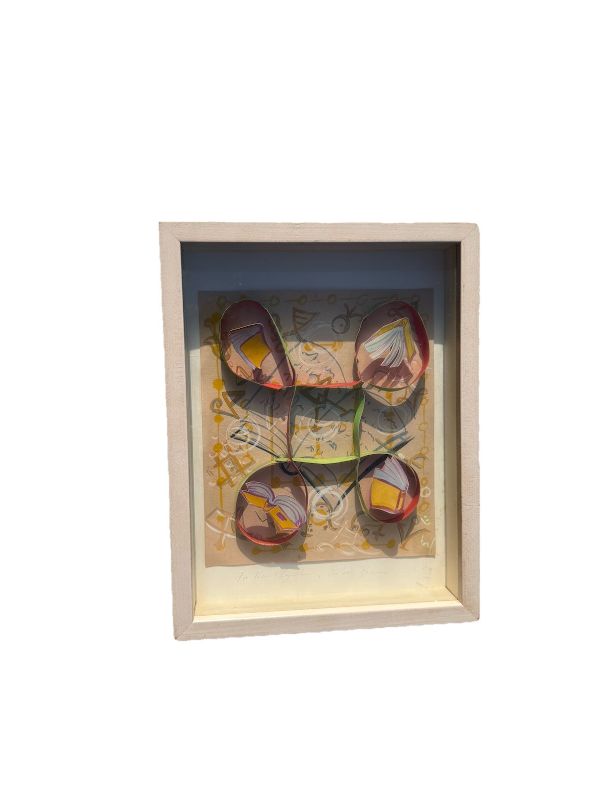 Bruce Wall American, B. 1954 Personalized Collage Framed