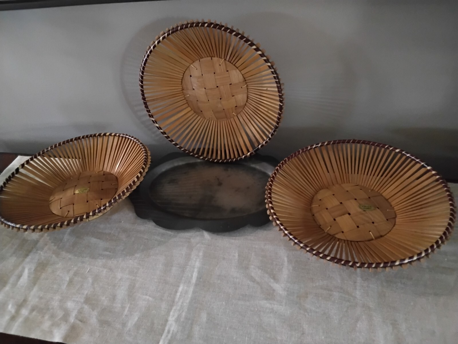 Wooden Bambo Decorative Fruit Basket
