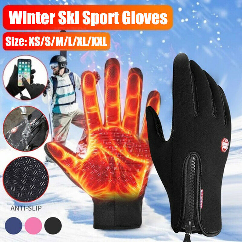 Winter Gloves Touch Screen Waterproof Thermal Windproof Warm for Men and Women