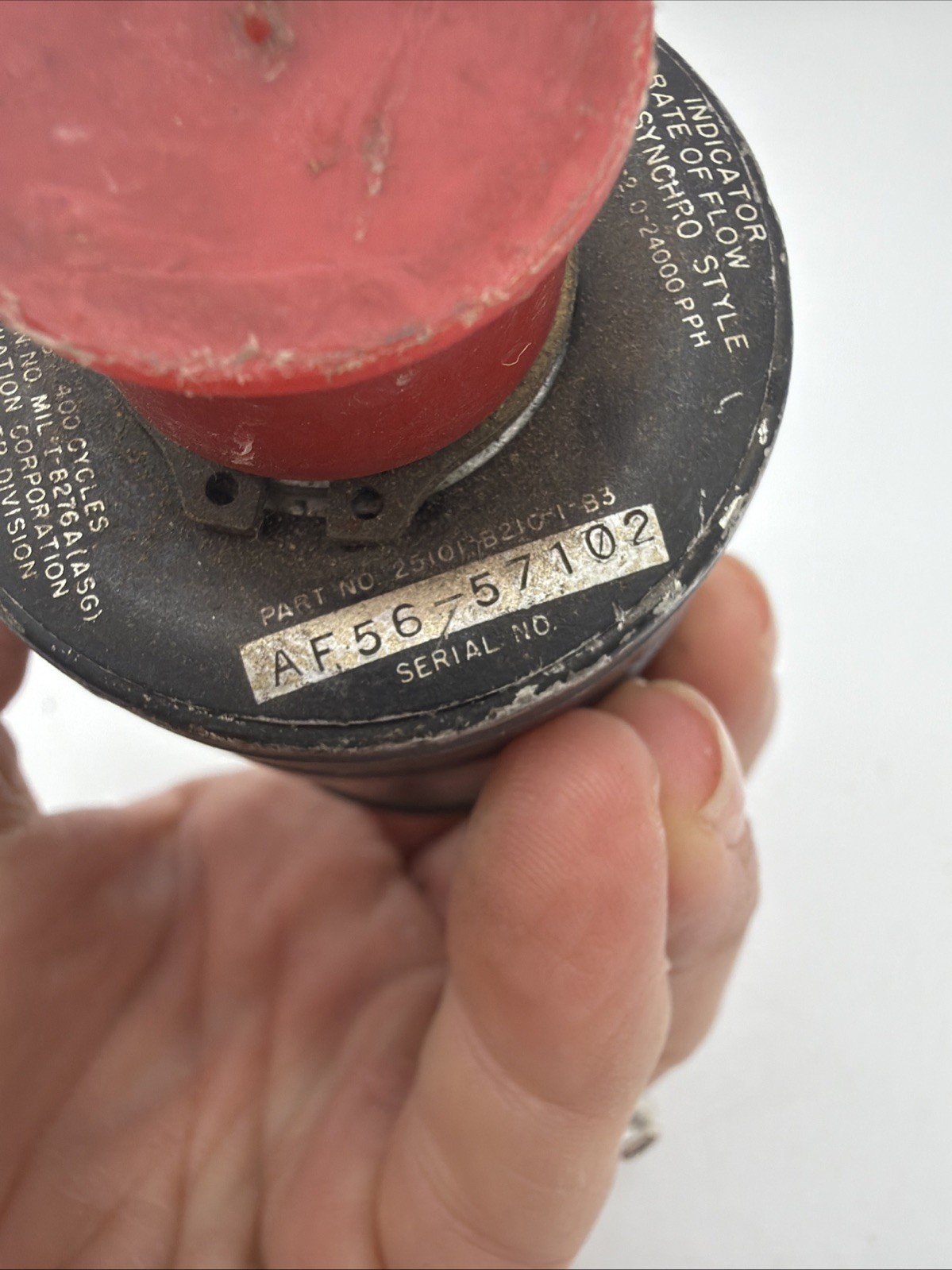 Vintage Bendix Eclipse Aircraft Indicator Fuel Glow Marked PPH X1000