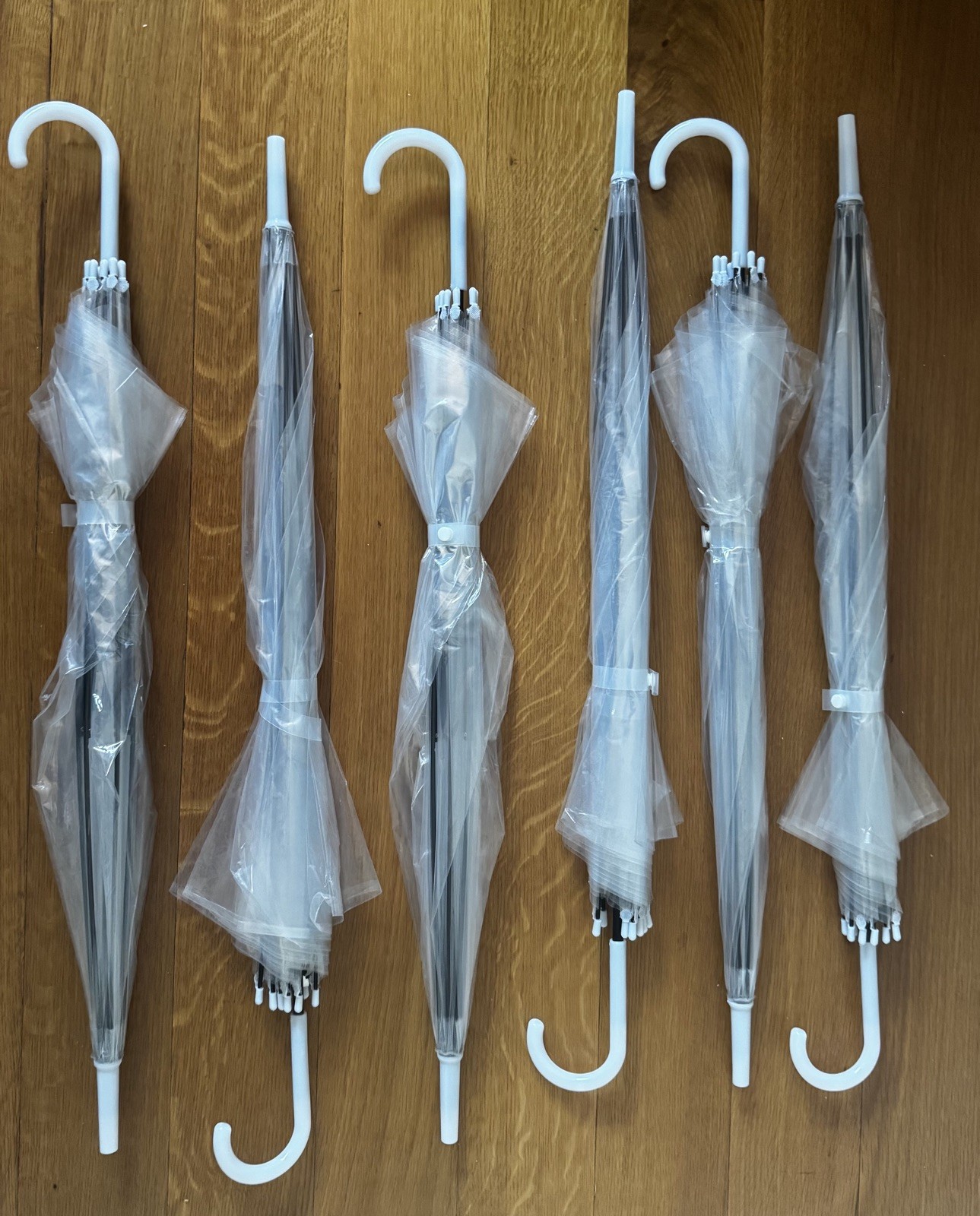 Clear Umbrella - 6 Pack - 35 inch Diameter