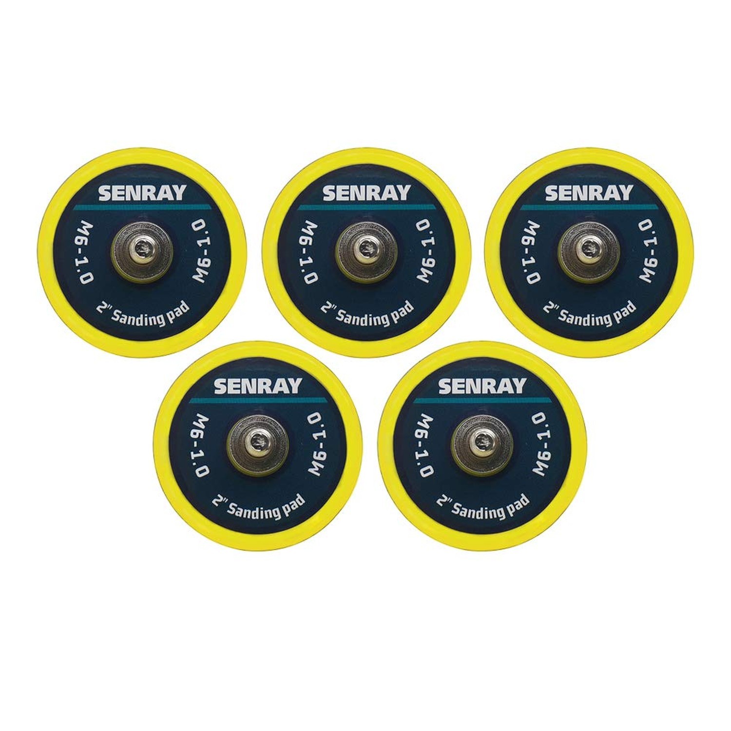 2 Inch DA Polisher & Sander Pad 5PCS - M6 Thread - Hook & Loop Rand... Fast Ship