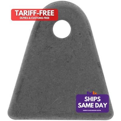 Allstar ALL60009-25, Set of 25 Natural Steel 1/8In Flat Tabs 25Pk 1/4In Hole