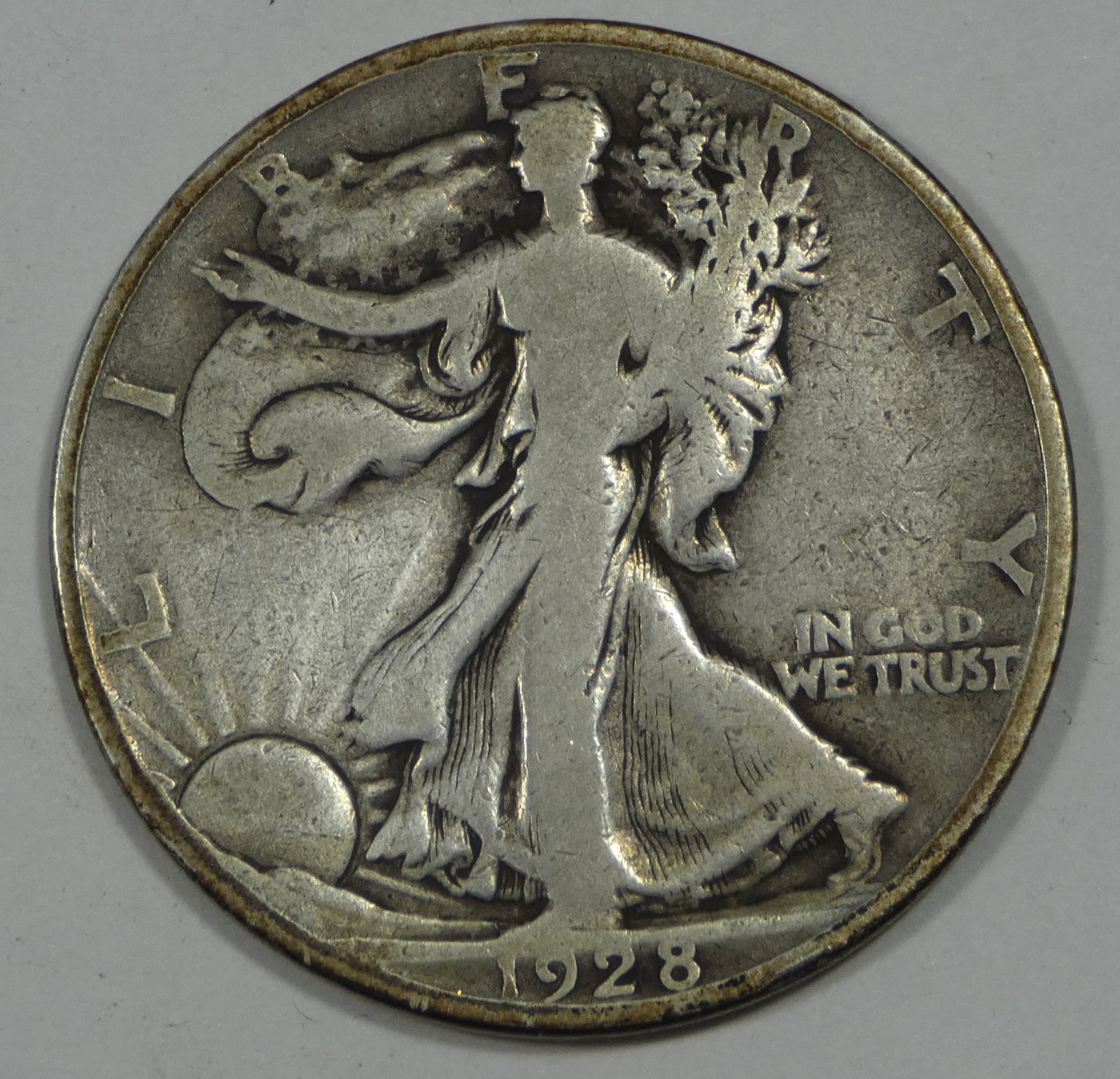 1928-S Walking Liberty Half Dollar GOOD Silver 50c
