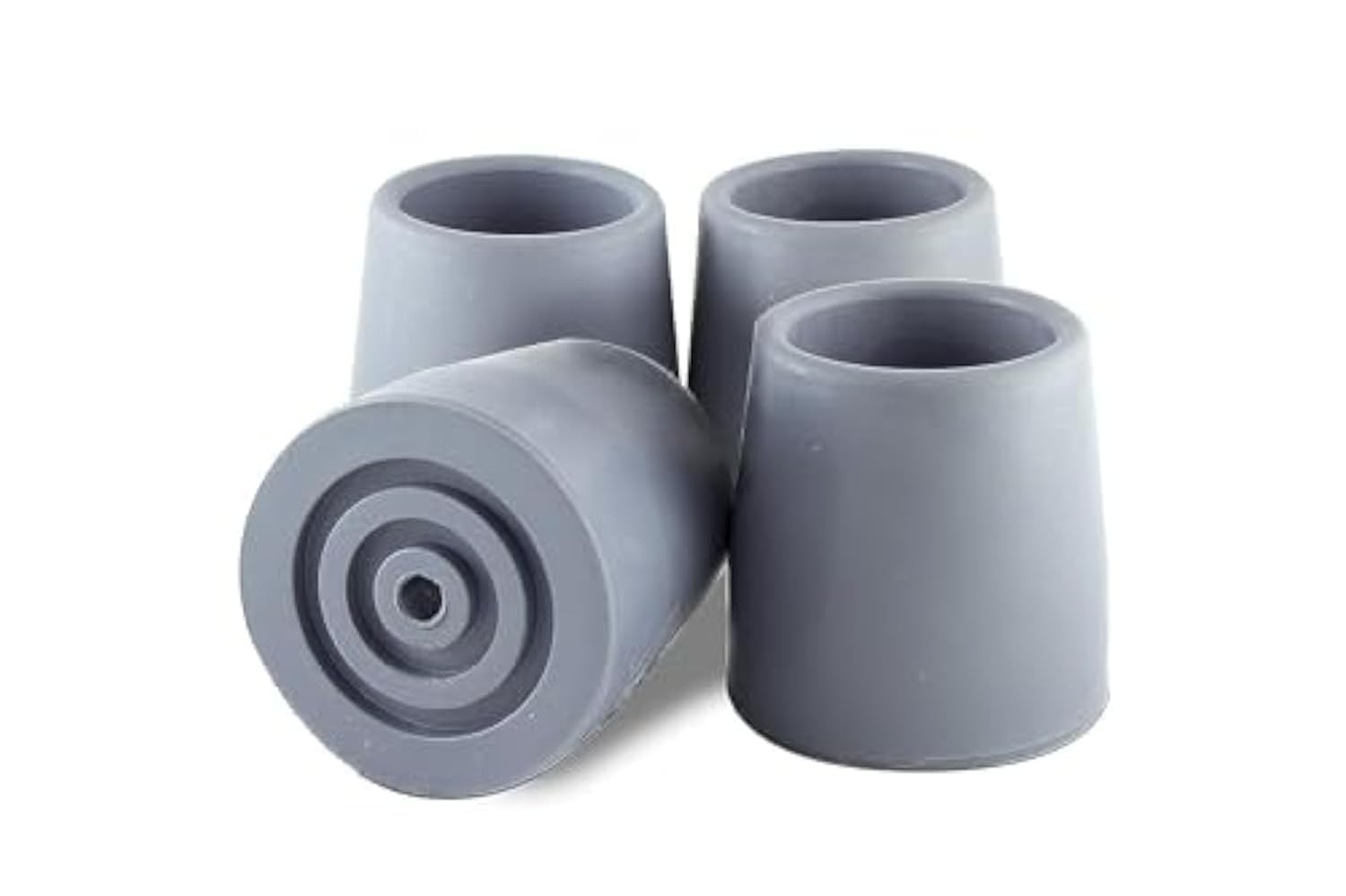 Cane Tips - Replacement Pack of 4, Non-Skid Rubber Tips for Walking Canes, De...