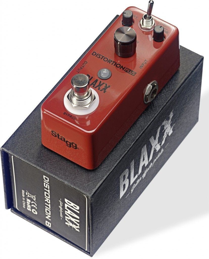 Blaxx by Stagg Model BX-DIST B Electric Guitar 3 MODE Distortion Effect Pedal