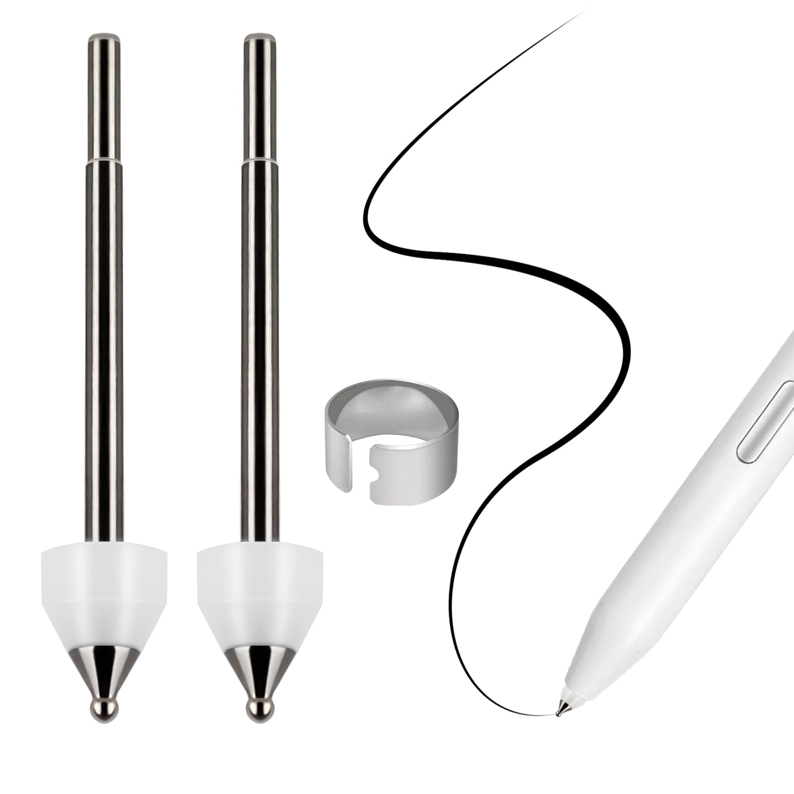 No Wore Out Titanium Alloy Fine Tips fit for Samsung S Pen Creator Edition, P...