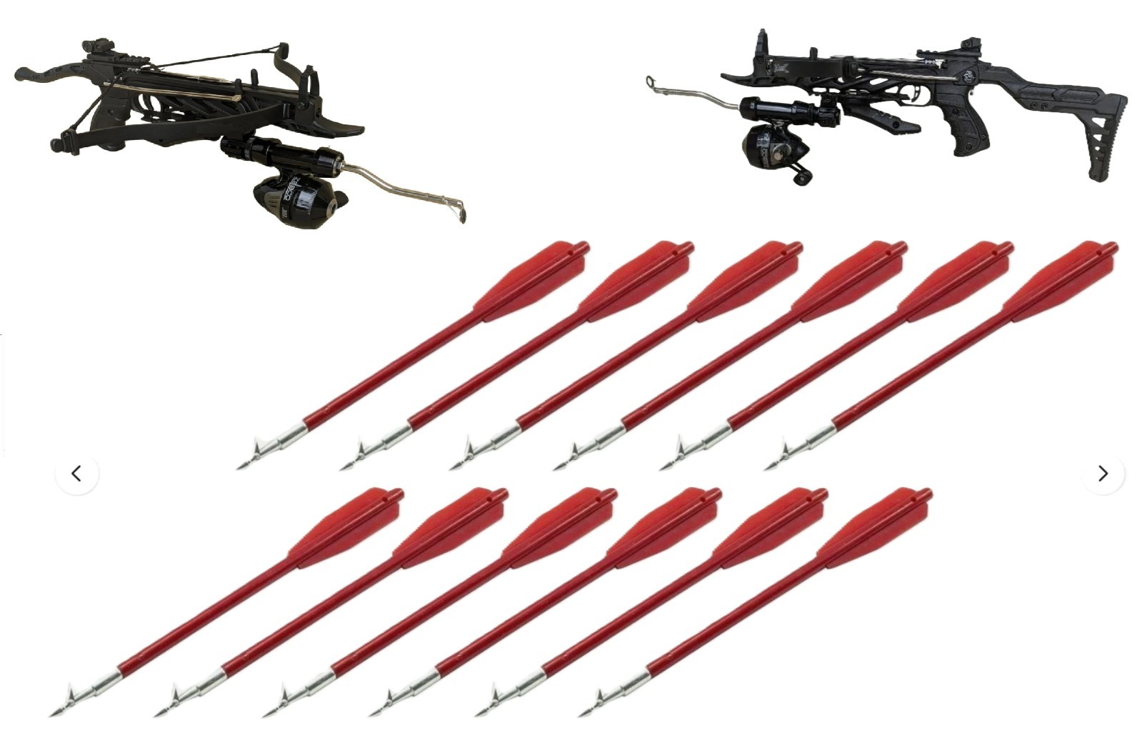 24 X Barbed Fishing Bolts for pistol Crossbow (works with WT80 fishing crossbow)