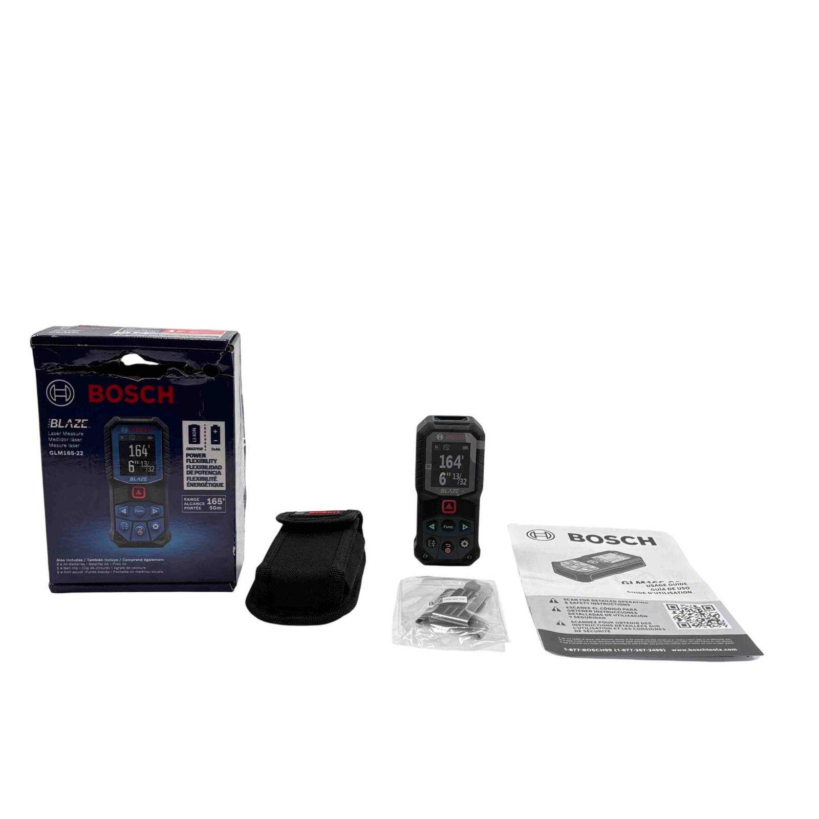 Bosch Blaze GLM165-22 165ft Range Distance Measuring Tool