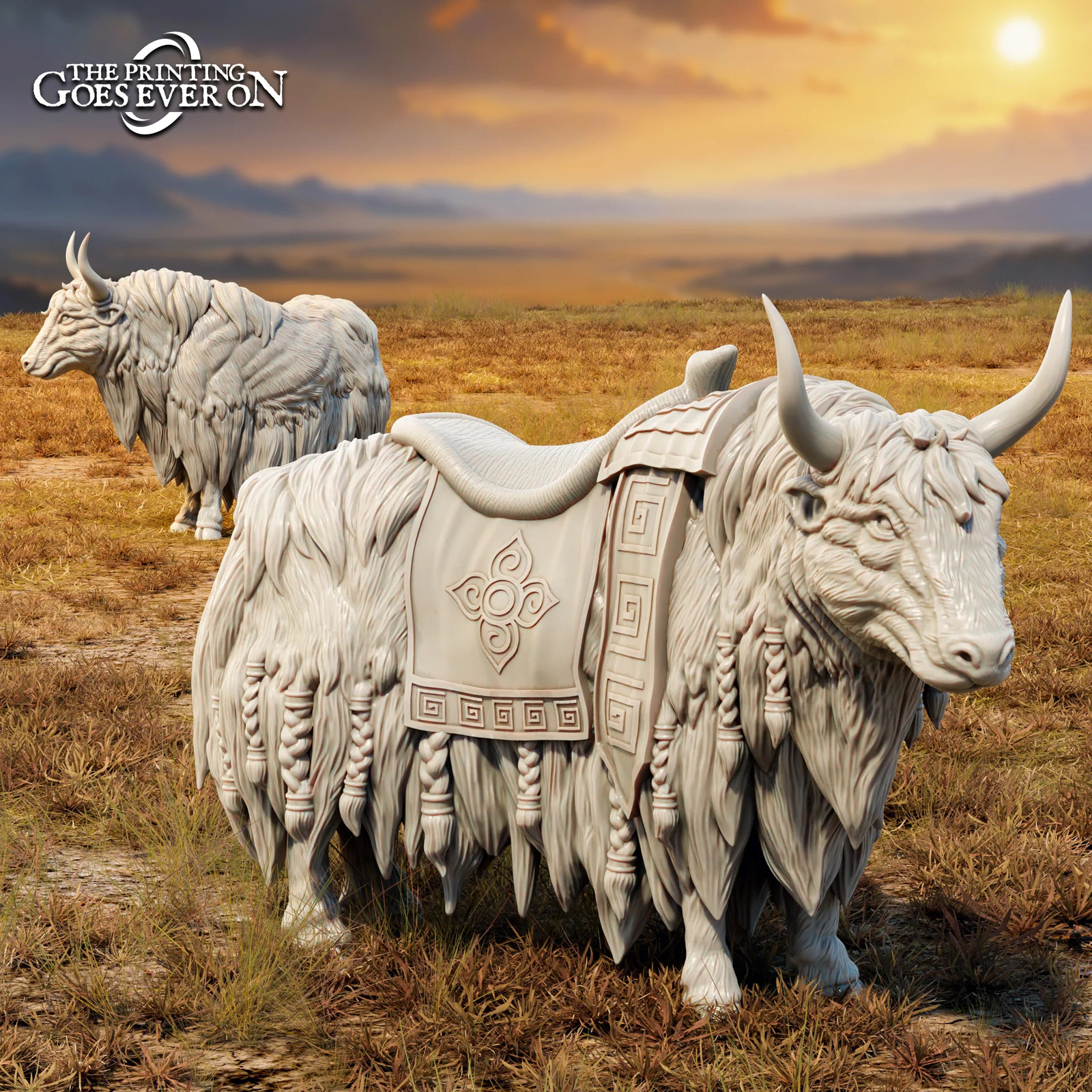 Yaks - 28-32mm Tales of the Golden Khanate - Resin Tabletop Miniature