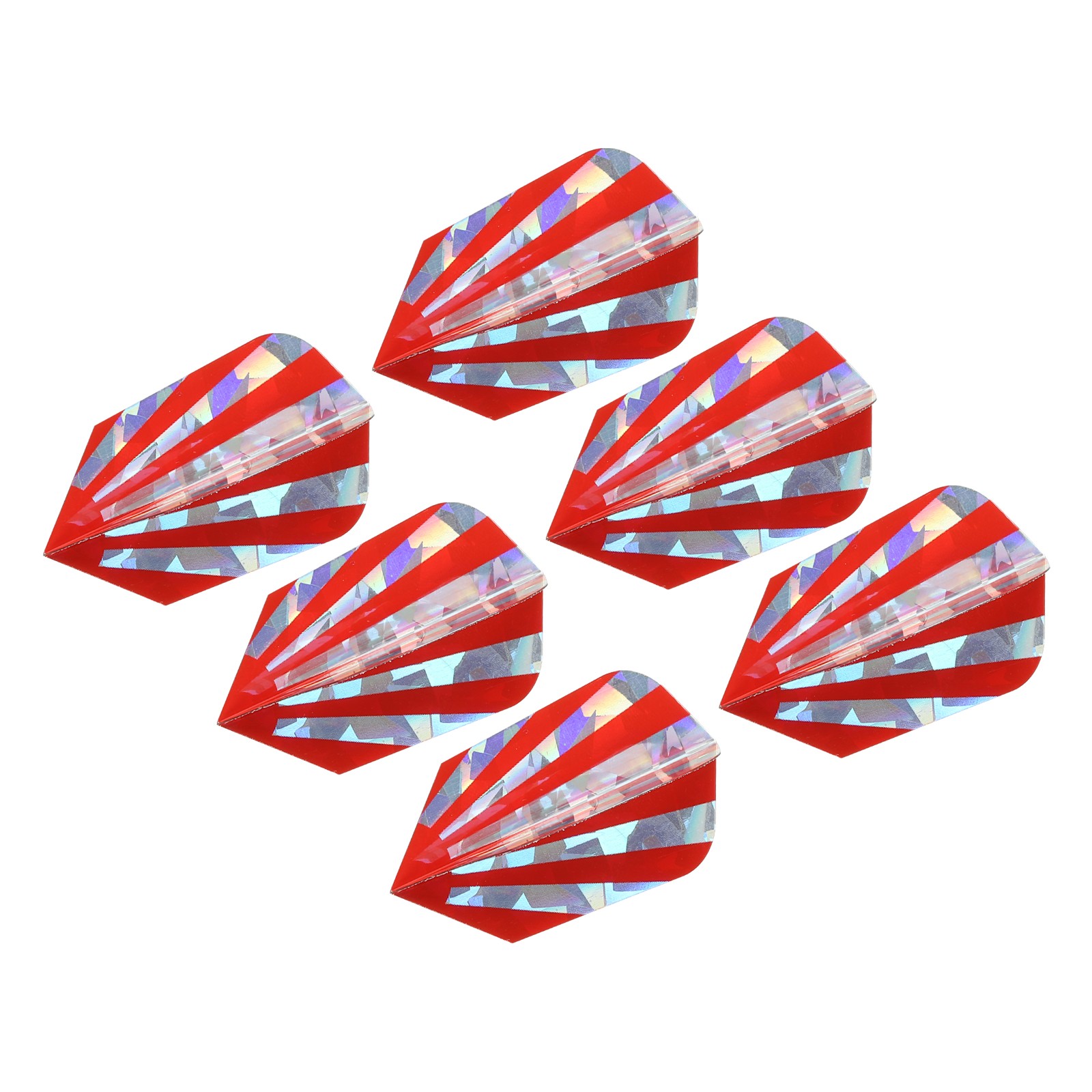 Slim Dart Flights, 6 Pack PET Dart Accessories, Red