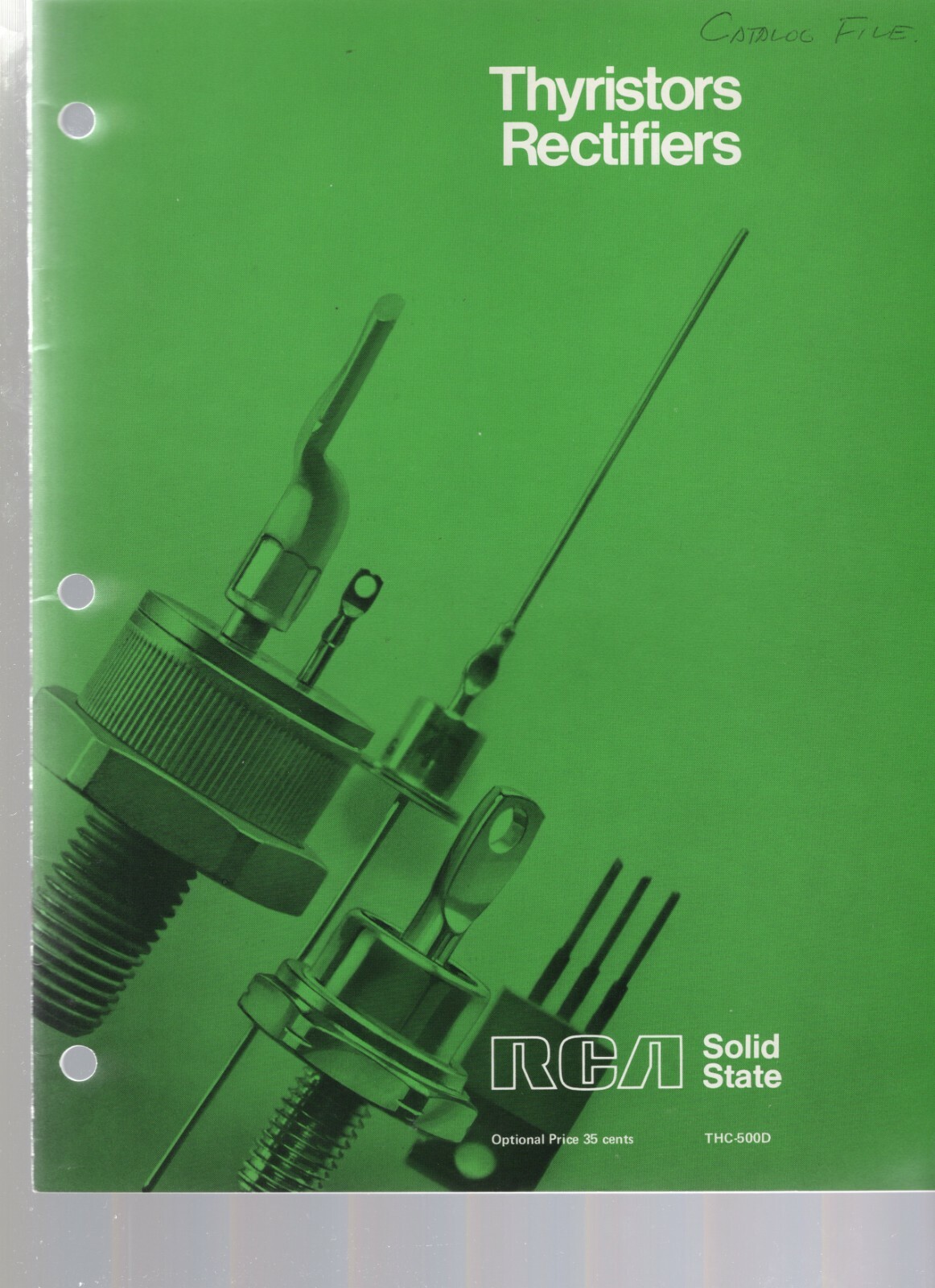 RCA Thyristors Rectifiers THC-500D 1974