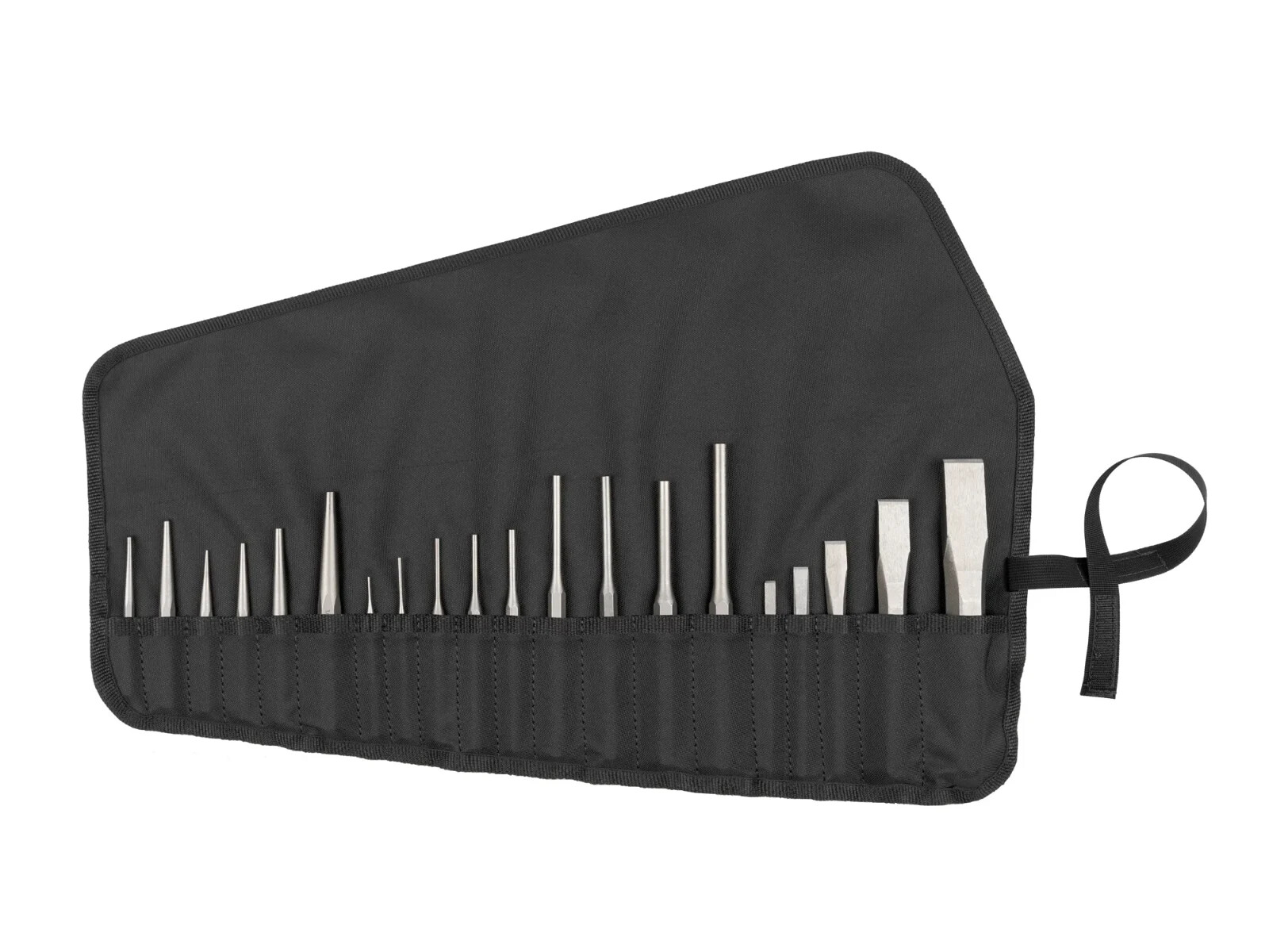 TEKTON Punch and Chisel Set with Pouch, 20-Piece Center, Solid, Pin, Chisel -USA