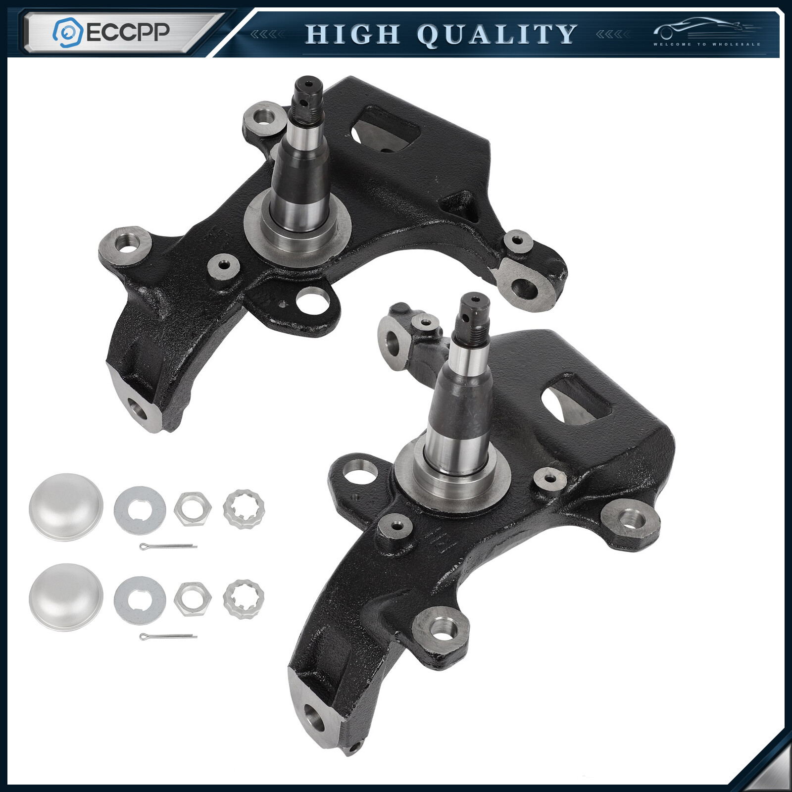 2X Front Left & Right Steering Knuckles For Ford F-150 RWD 1997 1998 1999-2003