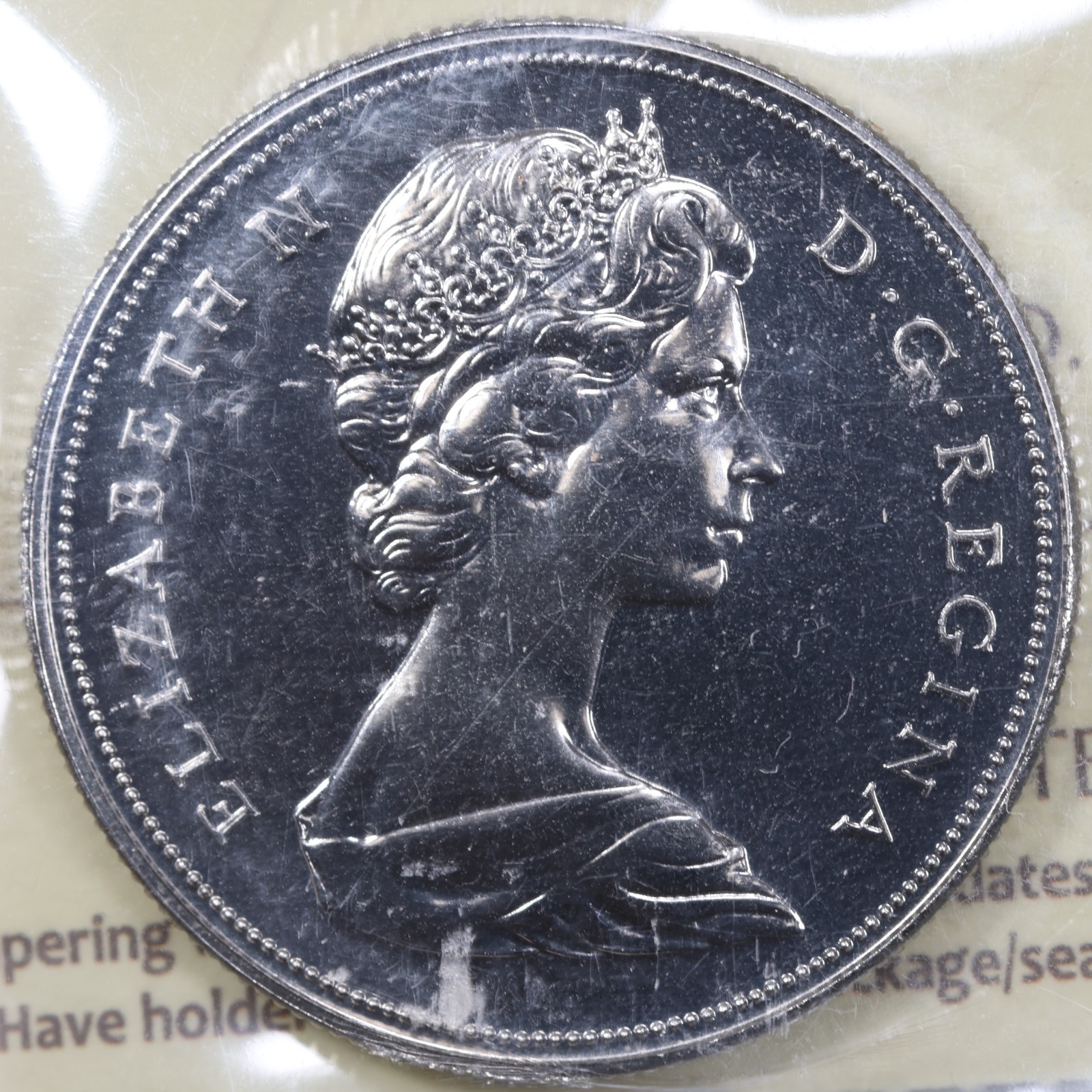 1972 Canada Queen Elizabeth II Nickel Dollar - ICCS PL66