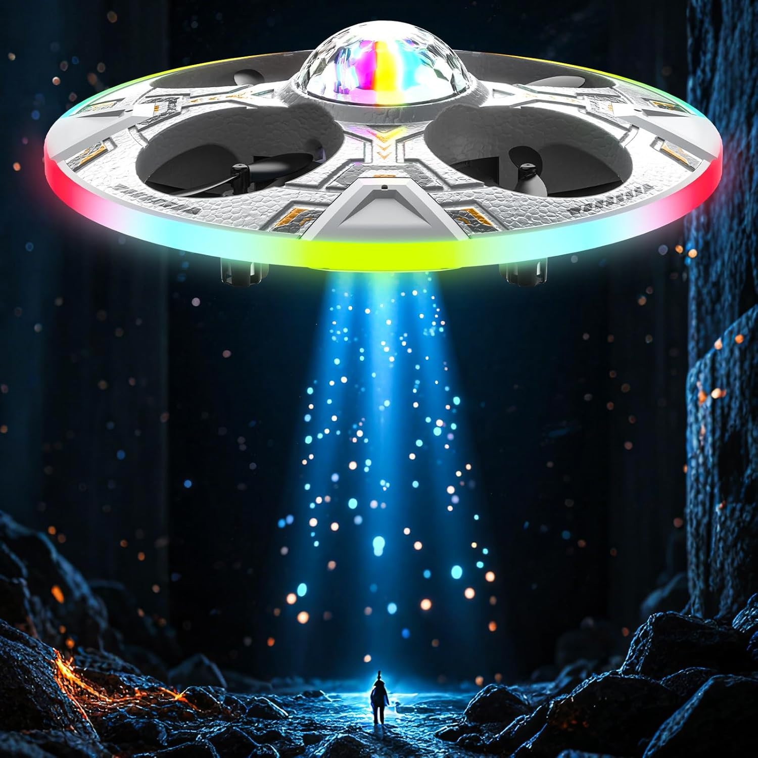 Mini UFO Drone for Kid, RC Plane, Flying Airplane Toy, Remote Control Helicopter