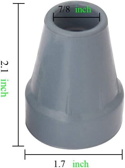 Carex Crutch Trips 7/8" (Gray) 1 Pair