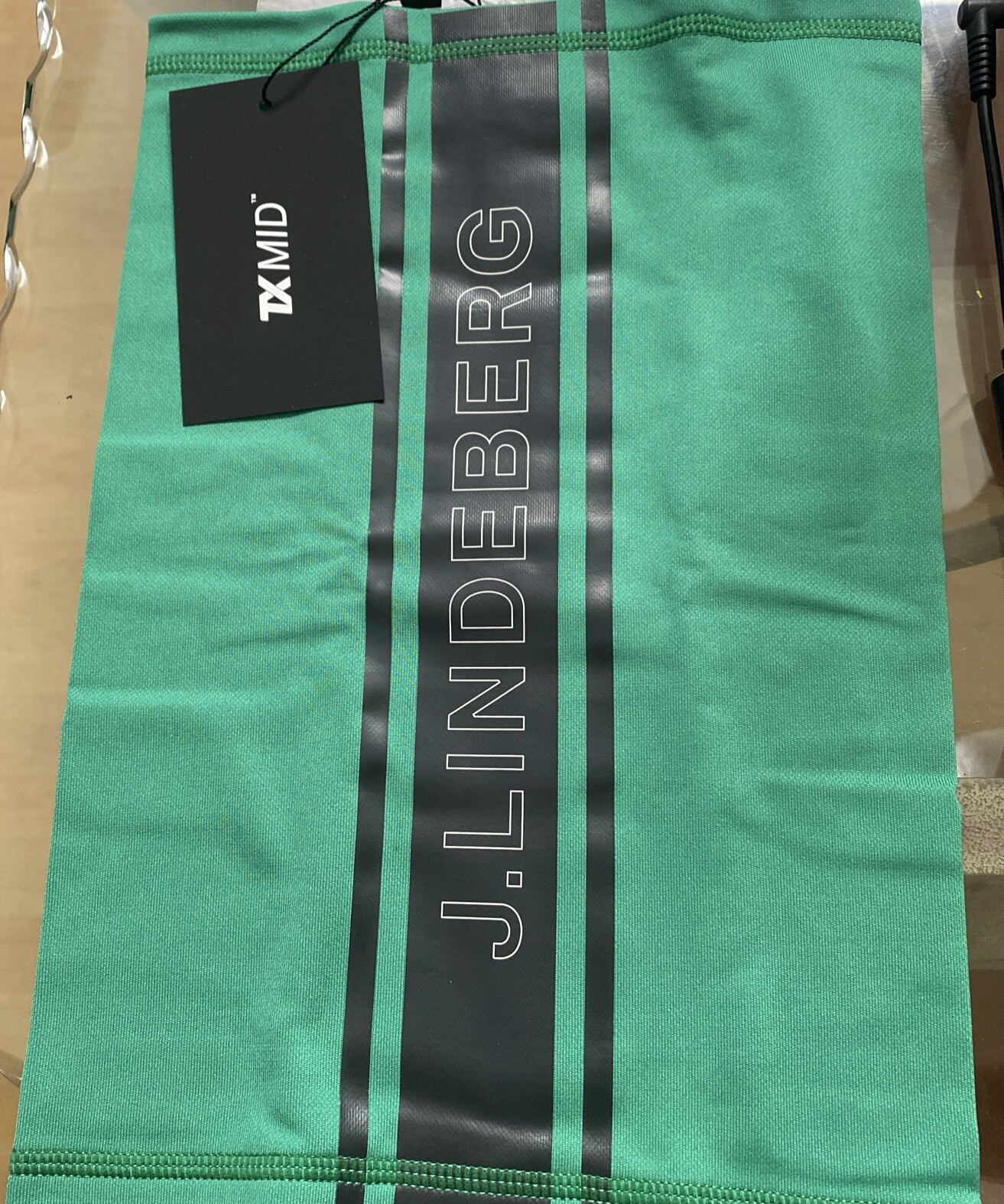J.LINDEBERG LOGO NECK GAITER Fishing Men's ONE SIZE Green NEW NWT AMAC07073 M376