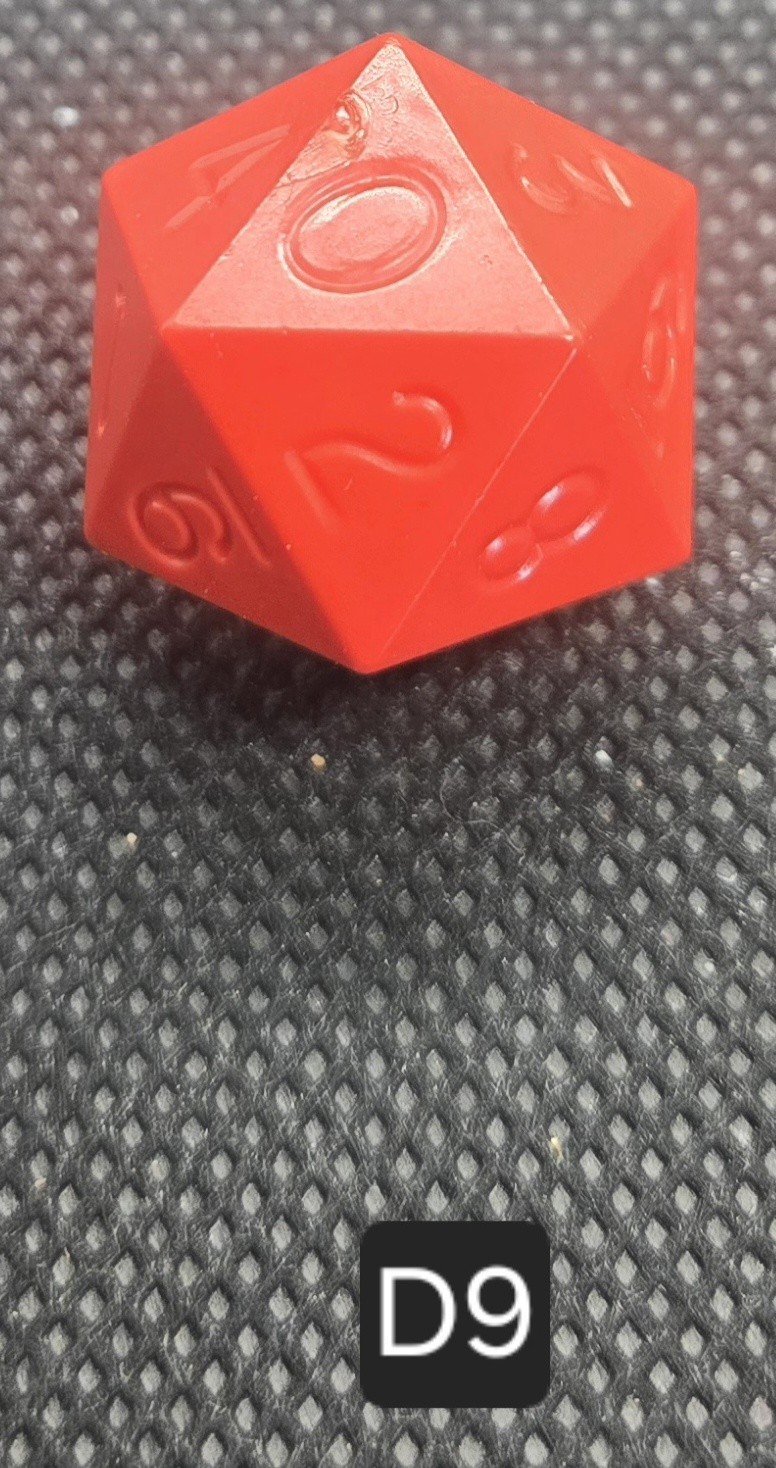RARE vintage unknown maker d20 uninked
