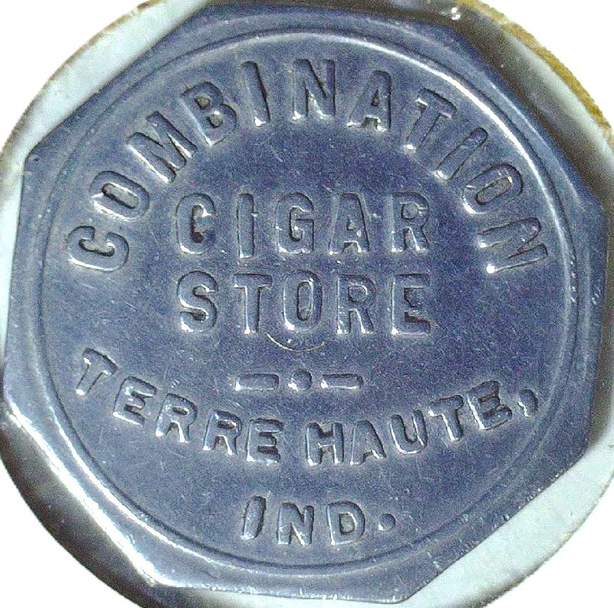 COMBINATION CIGAR STORE - GOOD FOR 25¢ -TERRE HAUTE , ID - TC# 304308 $  EC 8374