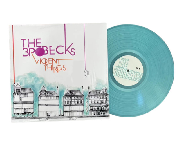 The Brobecks - Violent Things TRANSPARENT CLEAR BLUE COLORED Vinyl LP Limited