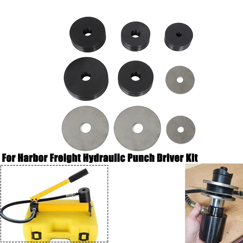 For Harbor Freight Hydraulic Punch Driver Kit Sheet Metal Dimple Die Set Rebuild