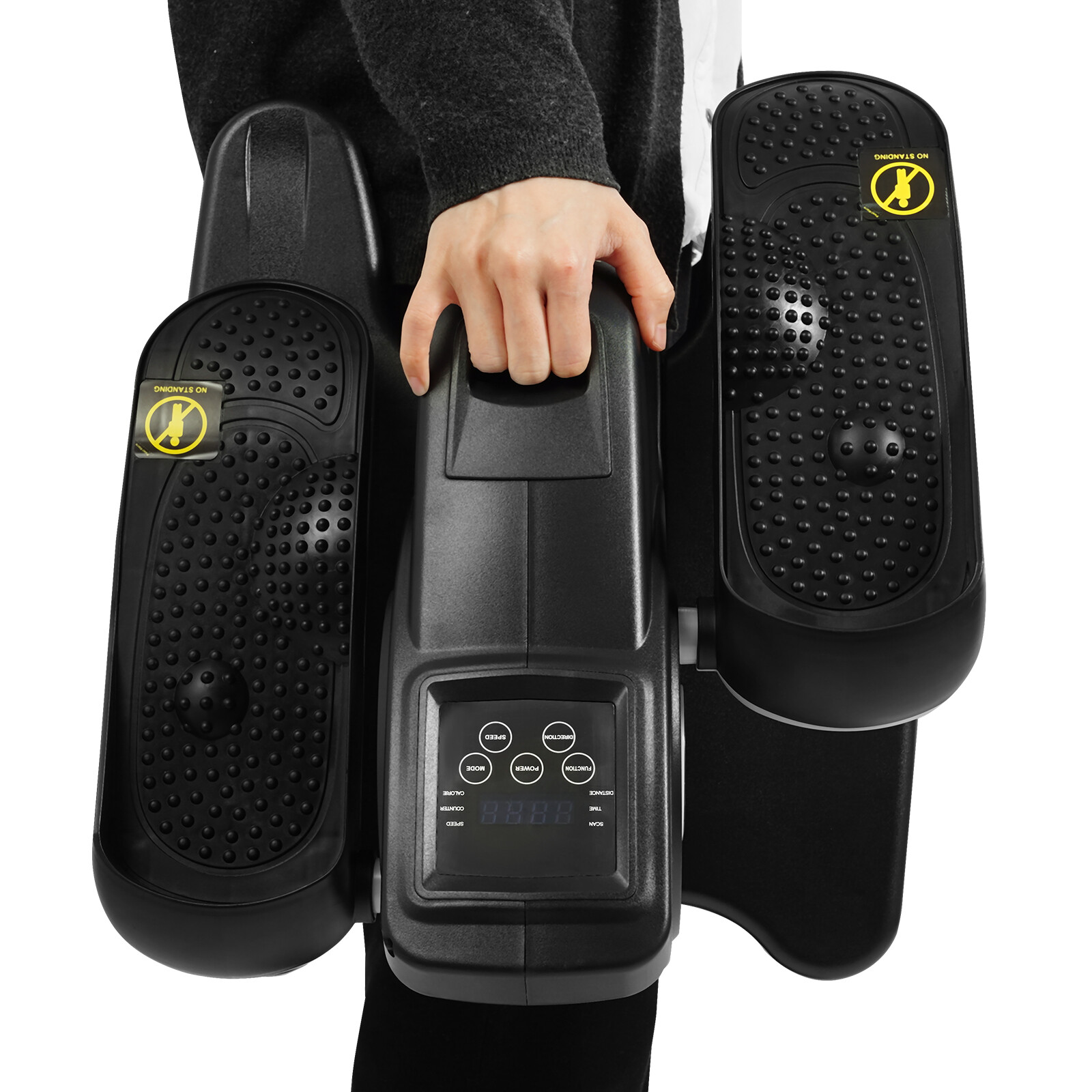 Floor Stand Pedal Exerciser Portable Foot Pedal Exercise Machine+Remote Control