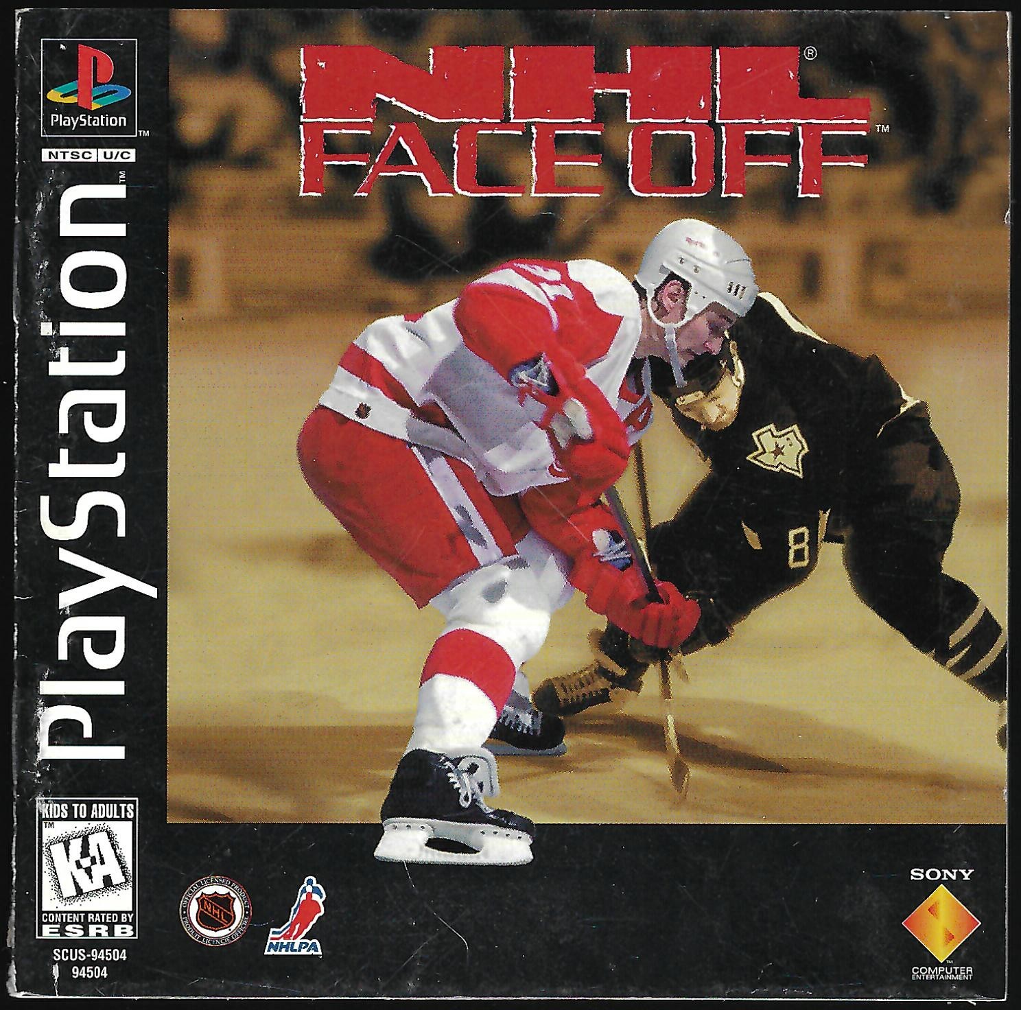 [MANUAL ONLY w REG CARD Jewel Ver] NHL FaceOff (Sony PlayStation 1, 1995)