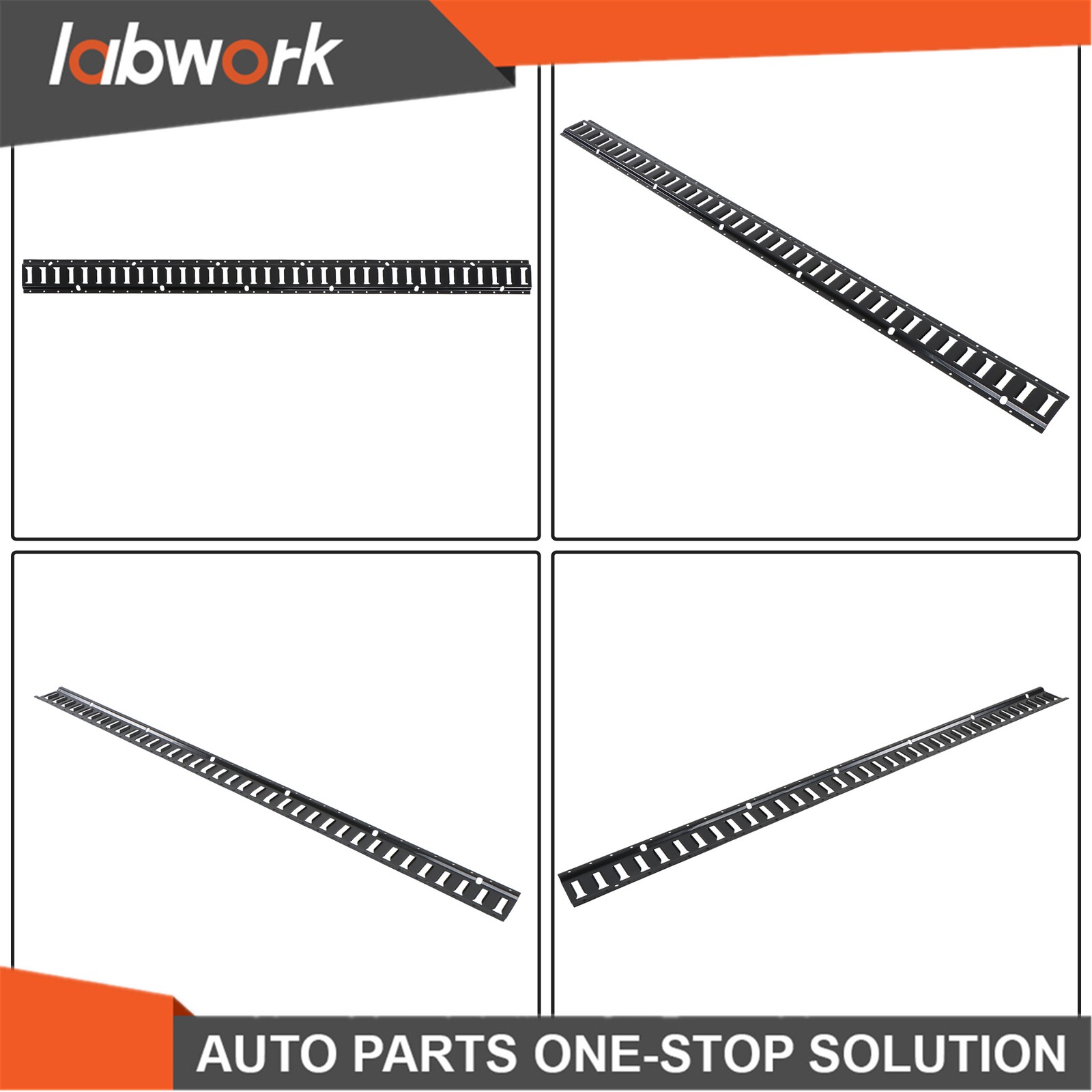 Labwork For Garages Vans Trailers 8Pack 6' E Track Tie Down Rail Kit Powder Coat