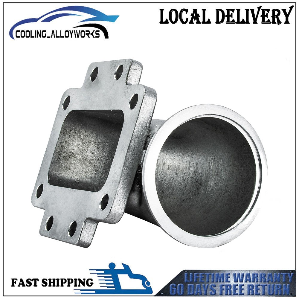 304 Cast 3" Vband T6 Turbo Stainless Steel 90 Degree Elbow Adapter Flange Tube