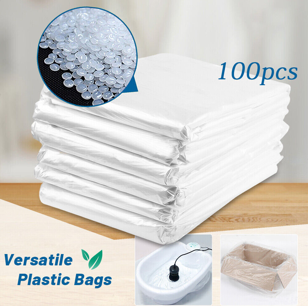 100X Large Plastic Liners For Ionic Detox Foot Tub Basin 28 inch Disposable Tool